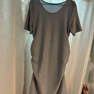 Sparkly Gray Maternity Women's Dress
